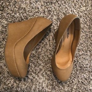 Tan Wedge heel